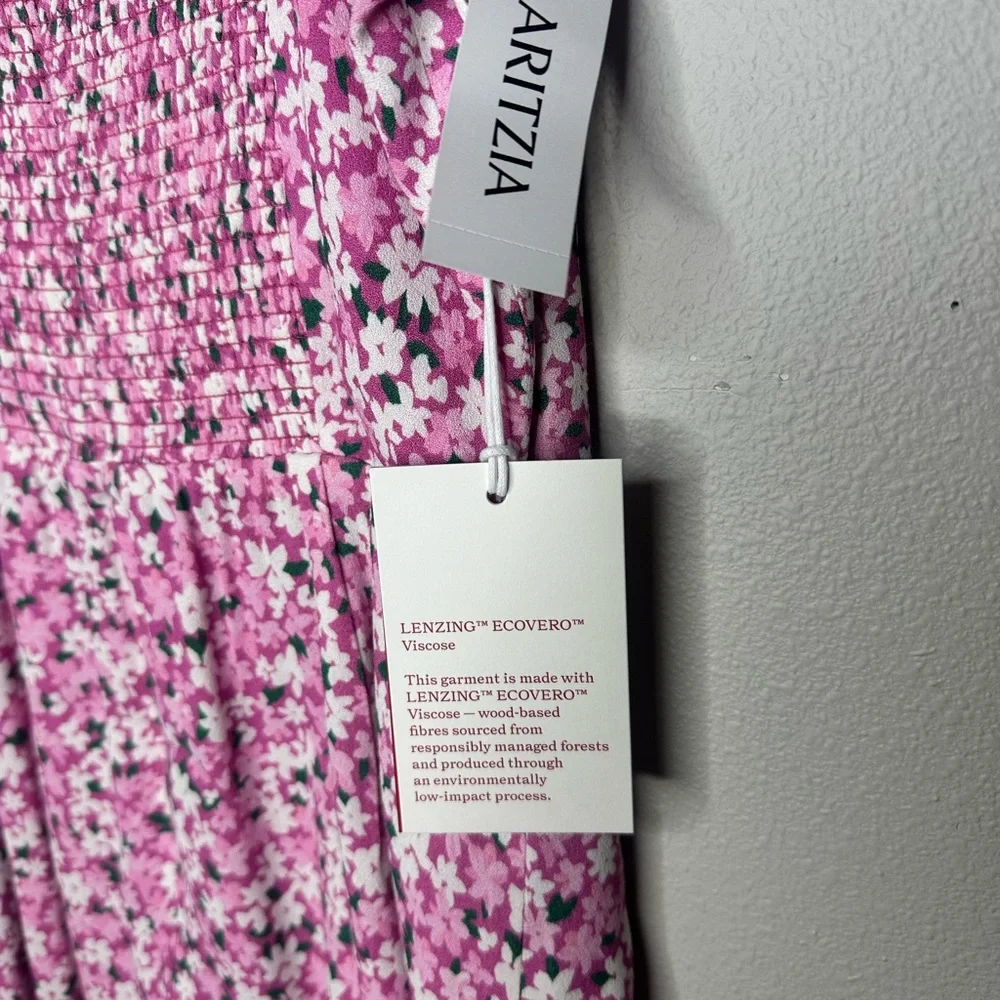 NWT Aritzia Pink Floral Dress - Picture 5 of 8